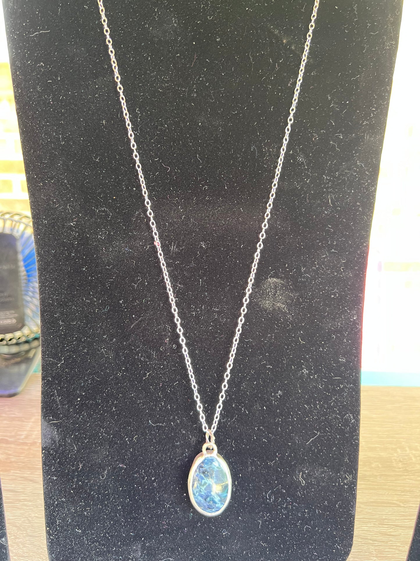 Midnight in the Mountains” – Sodalite Silver Necklace