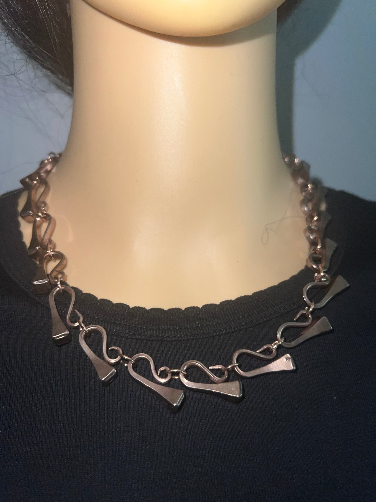 Horseshoe Nail Necklace – Stainless Steel & Sterling Silver | Western Equestrian Jewelry