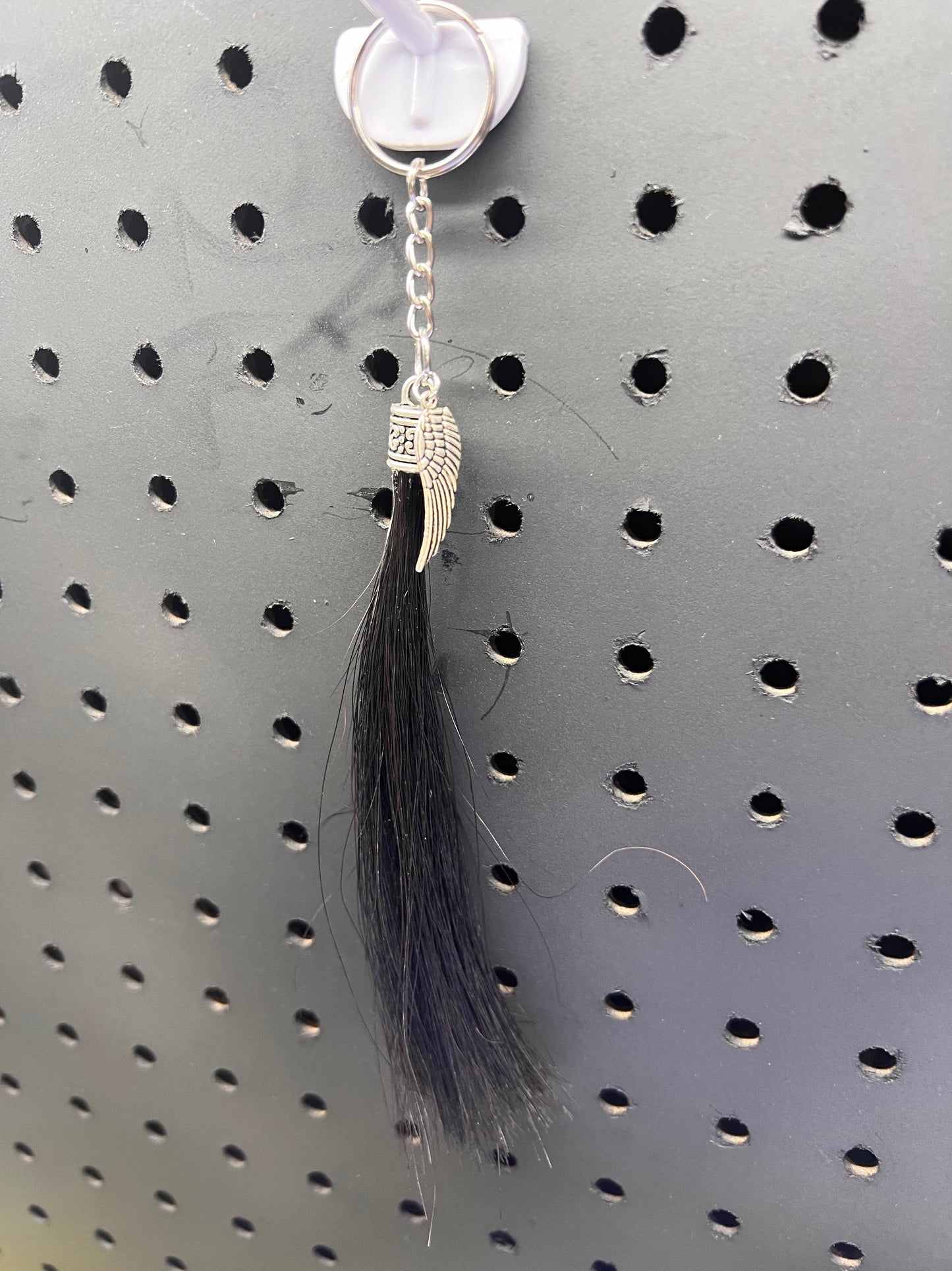 Horse hair keychain tassel