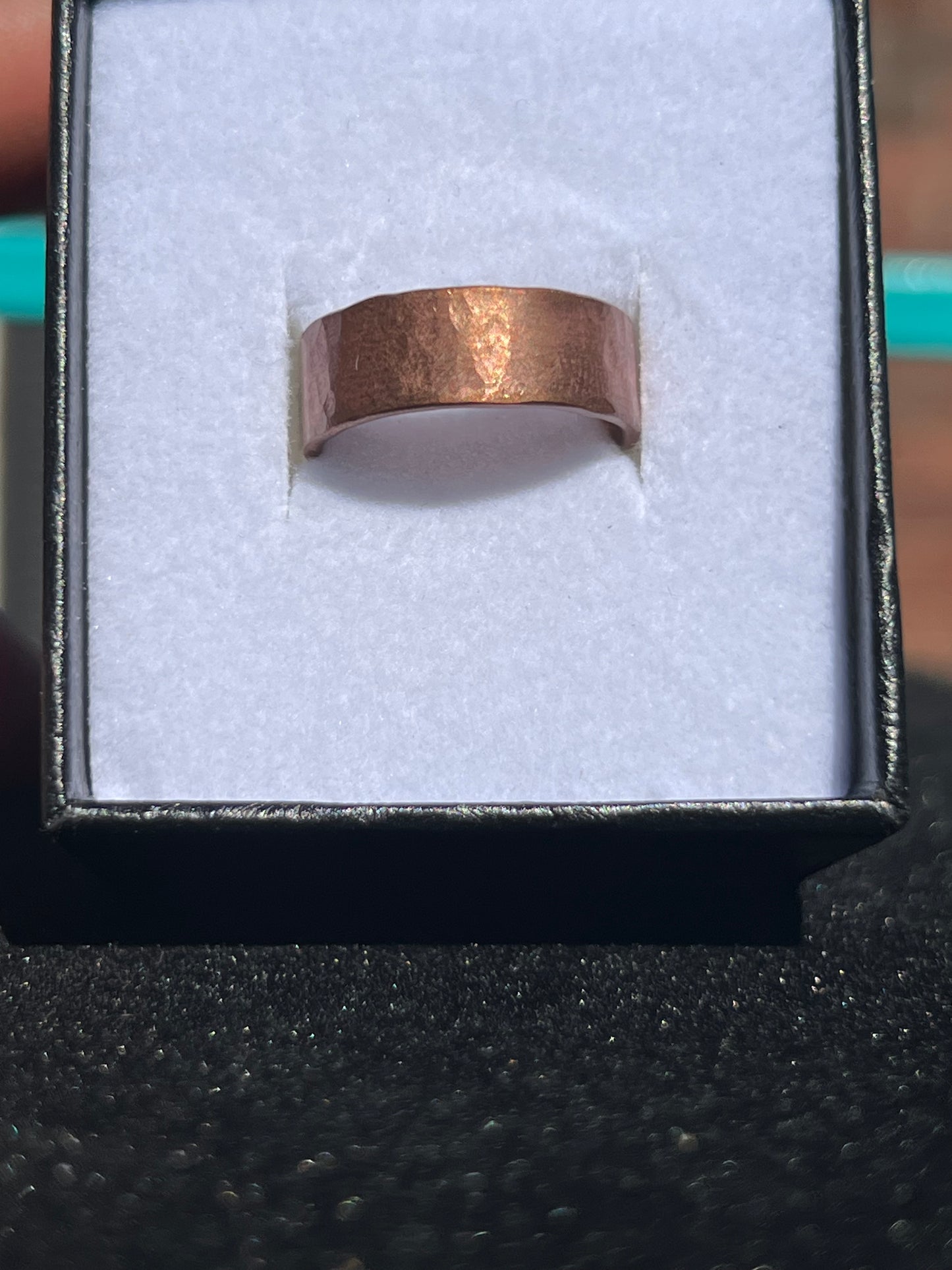 Rustic Elegance Hammered Copper
Ring