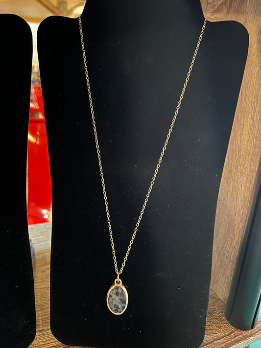 Midnight in the Mountains” – Sodalite Silver Necklace