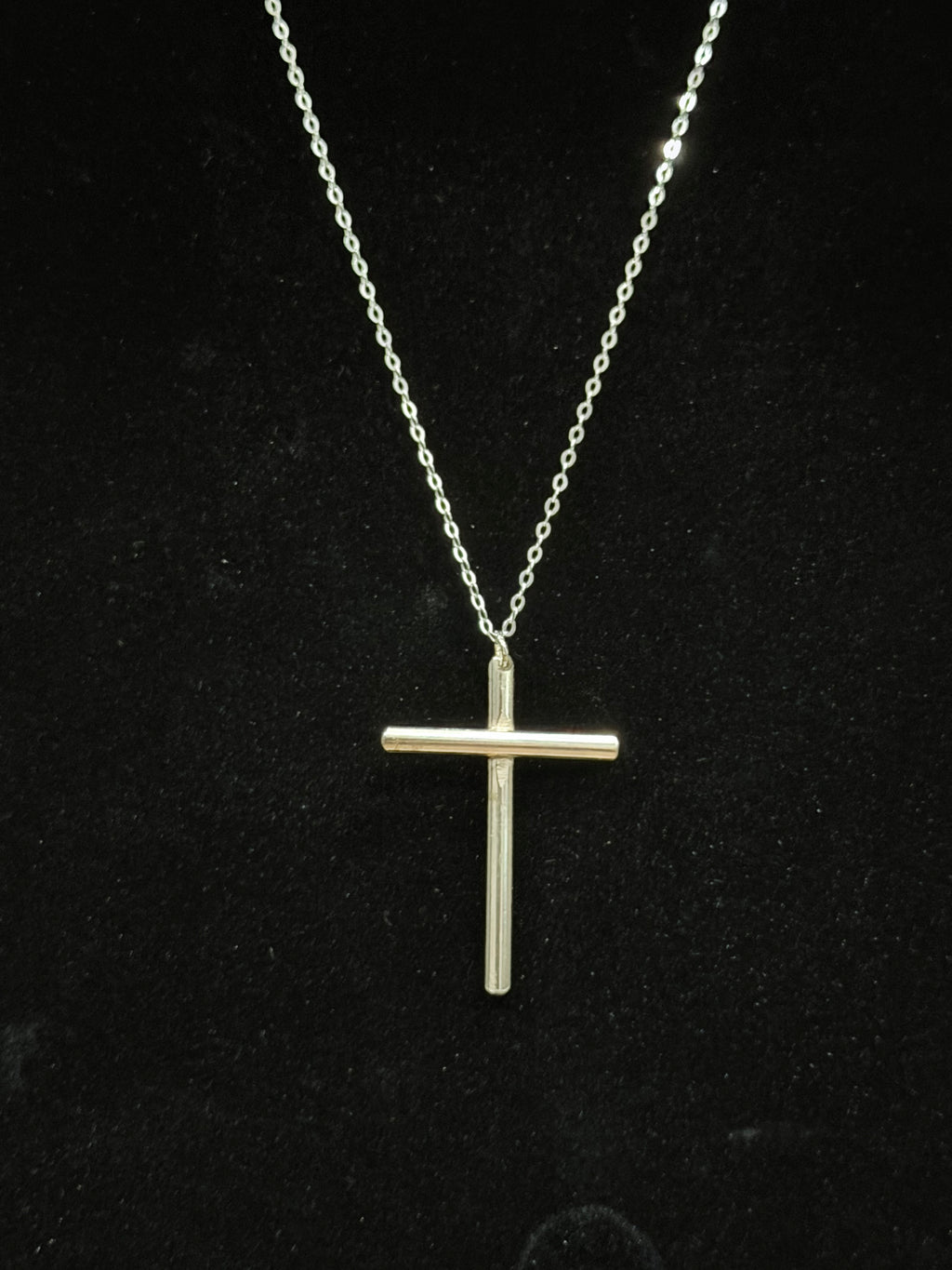 Handcrafted Sterling Silver Cross Necklace