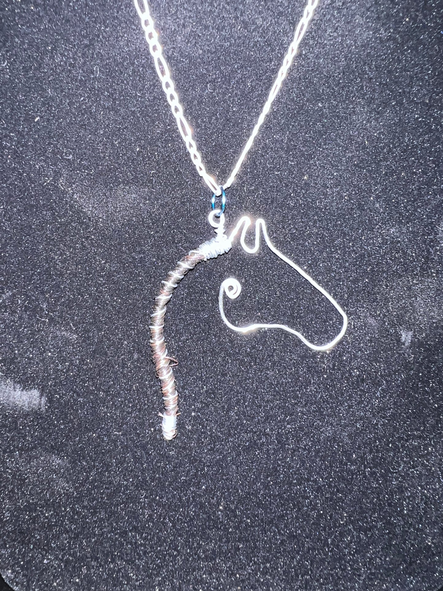 Horse head necklace pendant