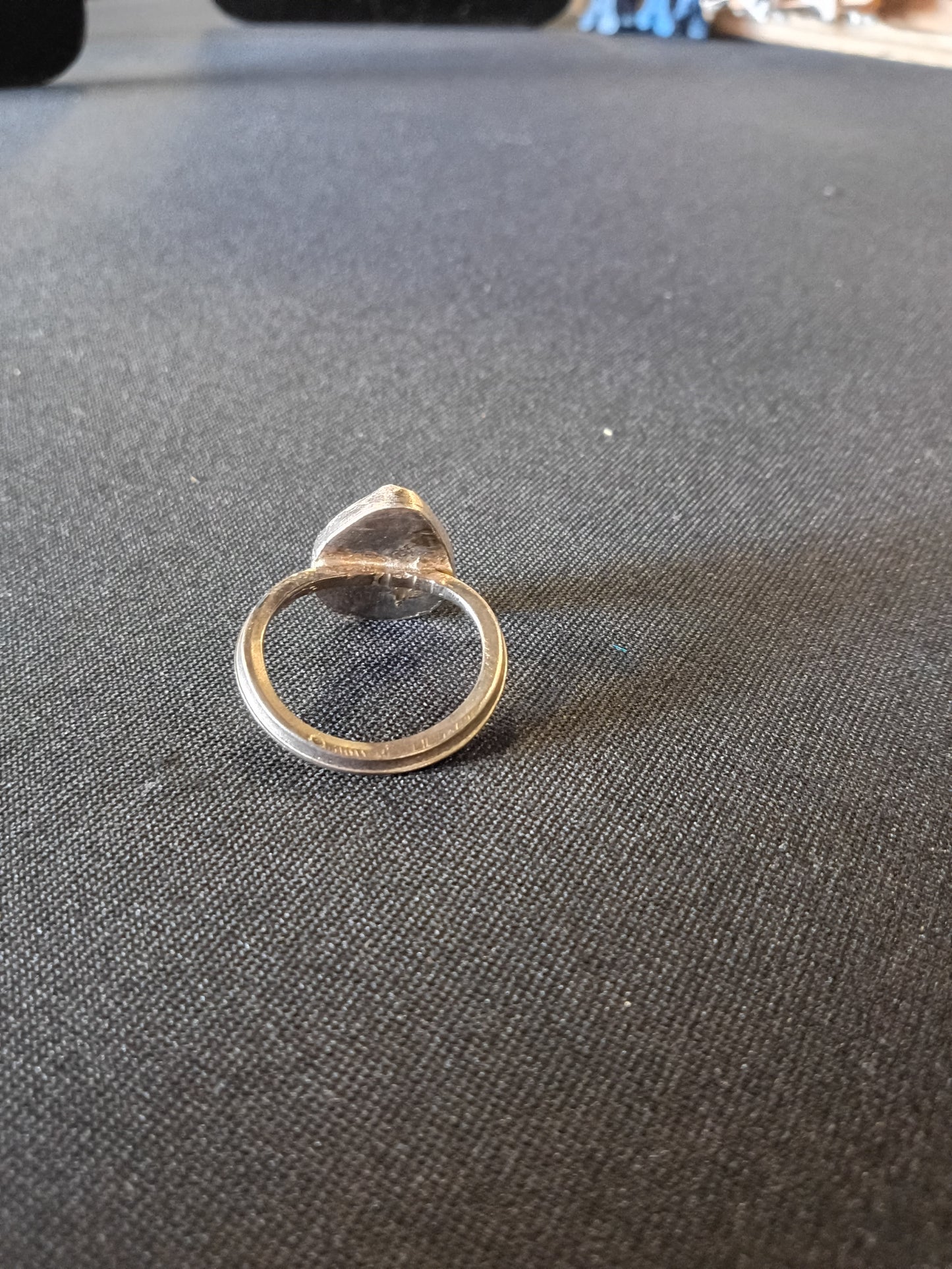 Teardrop Labradorite Sterling Silver Ring – Flash and Fire Statement Gemstone