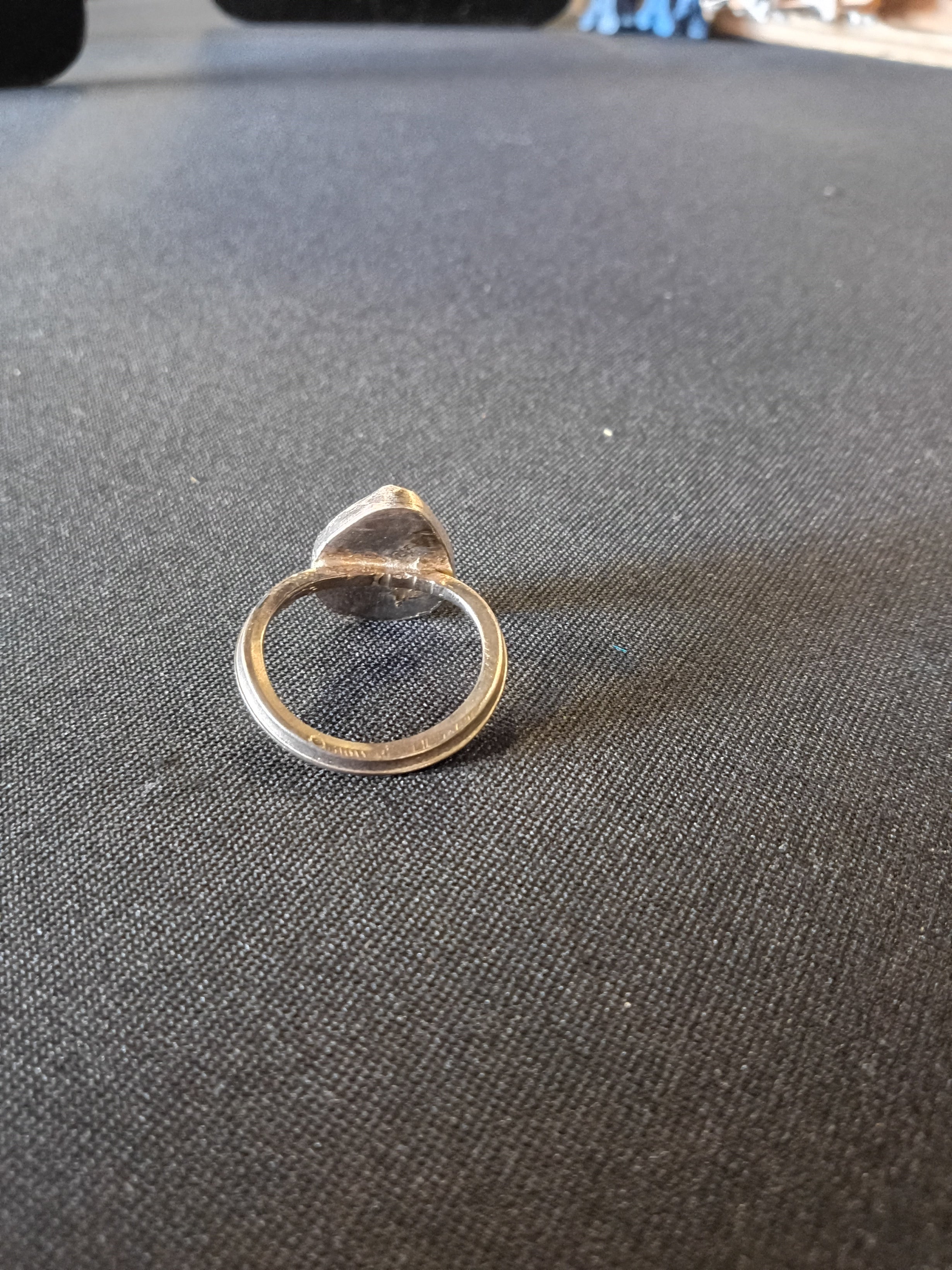 Teardrop Labradorite Sterling Silver Ring – Flash and Fire Statement Gemstone